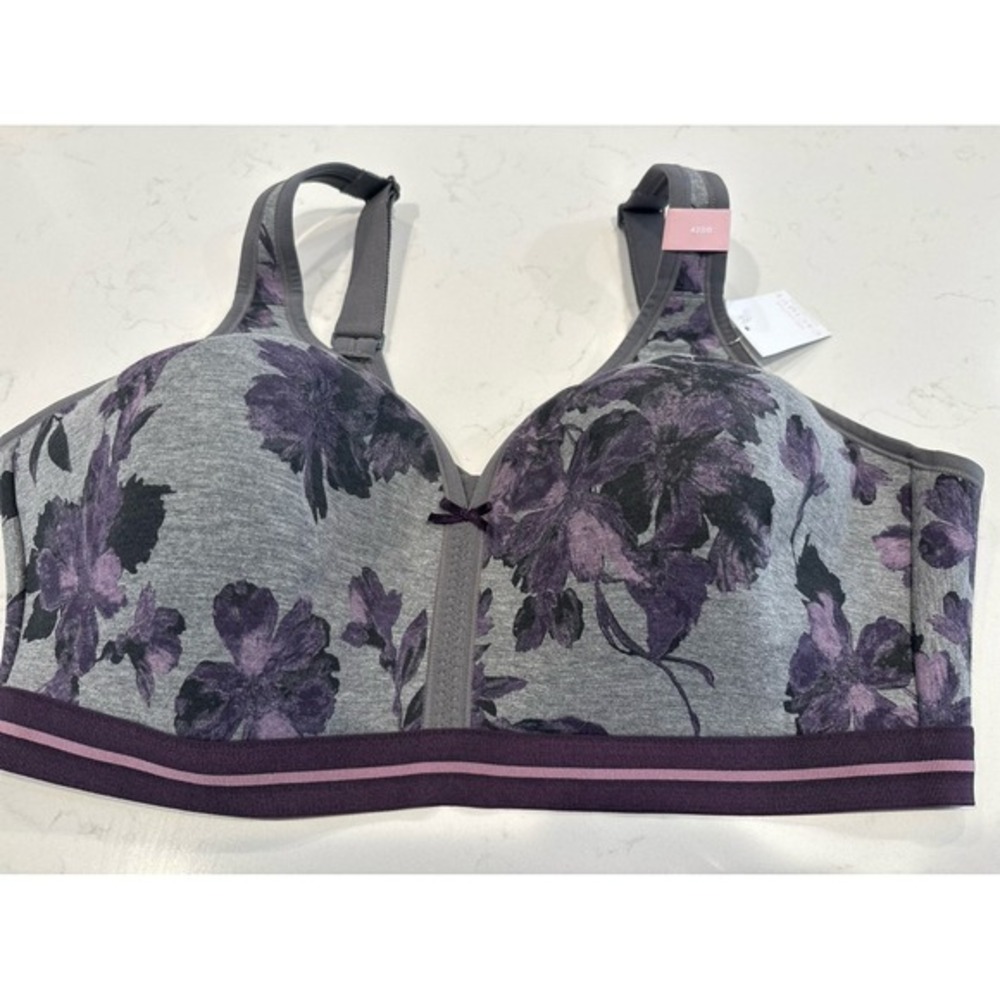 Cacique‎ 42 dd Lightly Lined No Wire Soft Adjustable Beautiful Design A83570